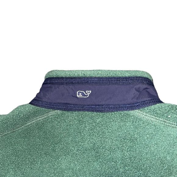 Vineyard Vines Green Fleece Full Zip Coat Jacket Size Large - Picture 7 of 9